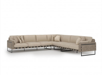Living room corner sofa L-shape set luxury upholstery seating furniture upholstery furniture
